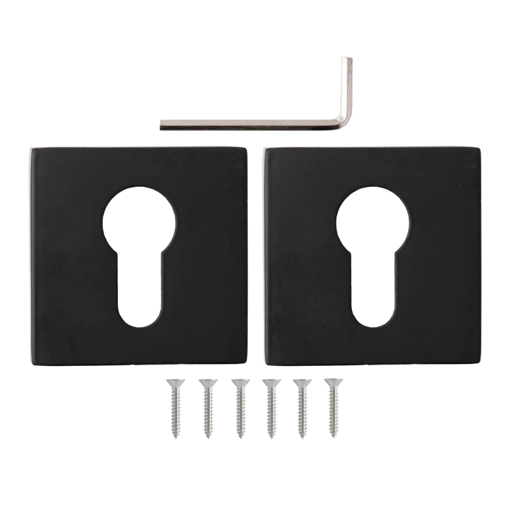 Накладка на замочную скважину Armex DP-C-110 52x52 мм цвет черный STLM-2099241 - Вид №1