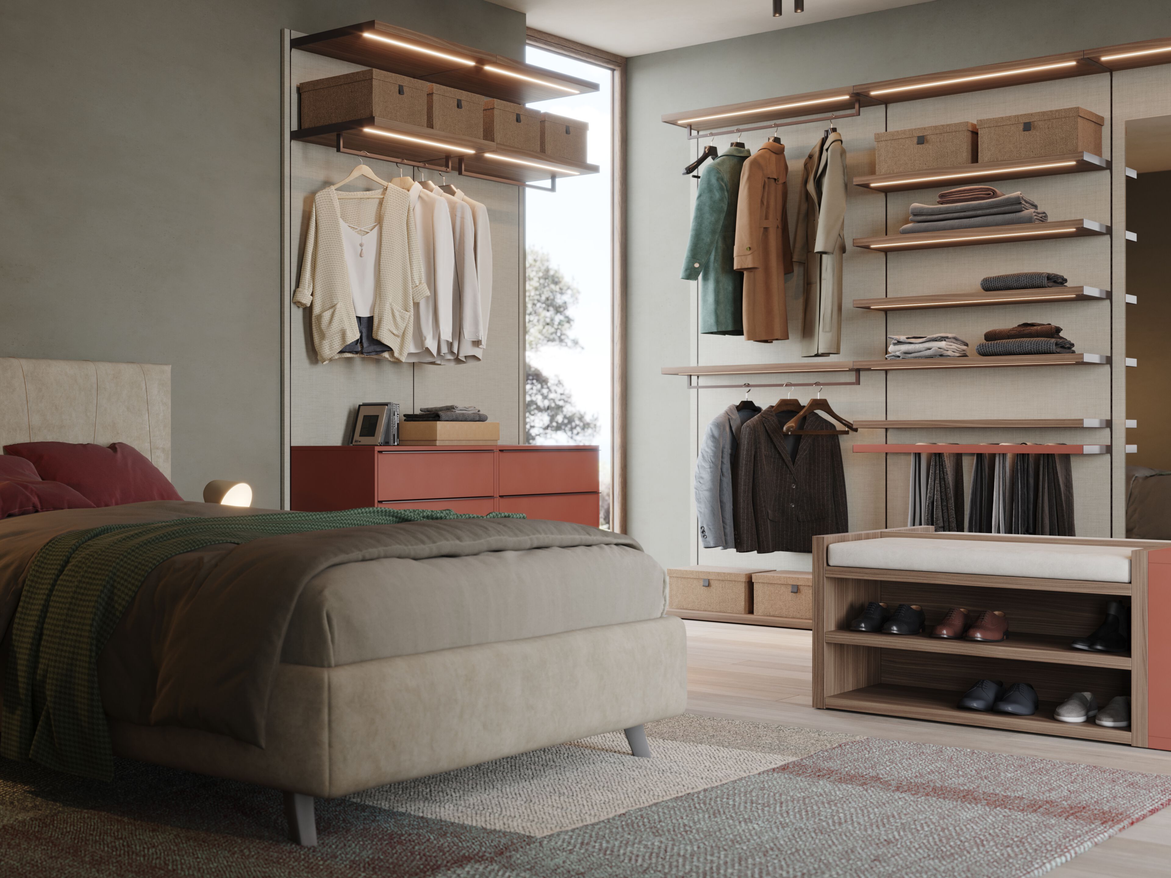 Гардеробная обшивка Giessegi богини красоты ARCH-00118961 - Вид №2