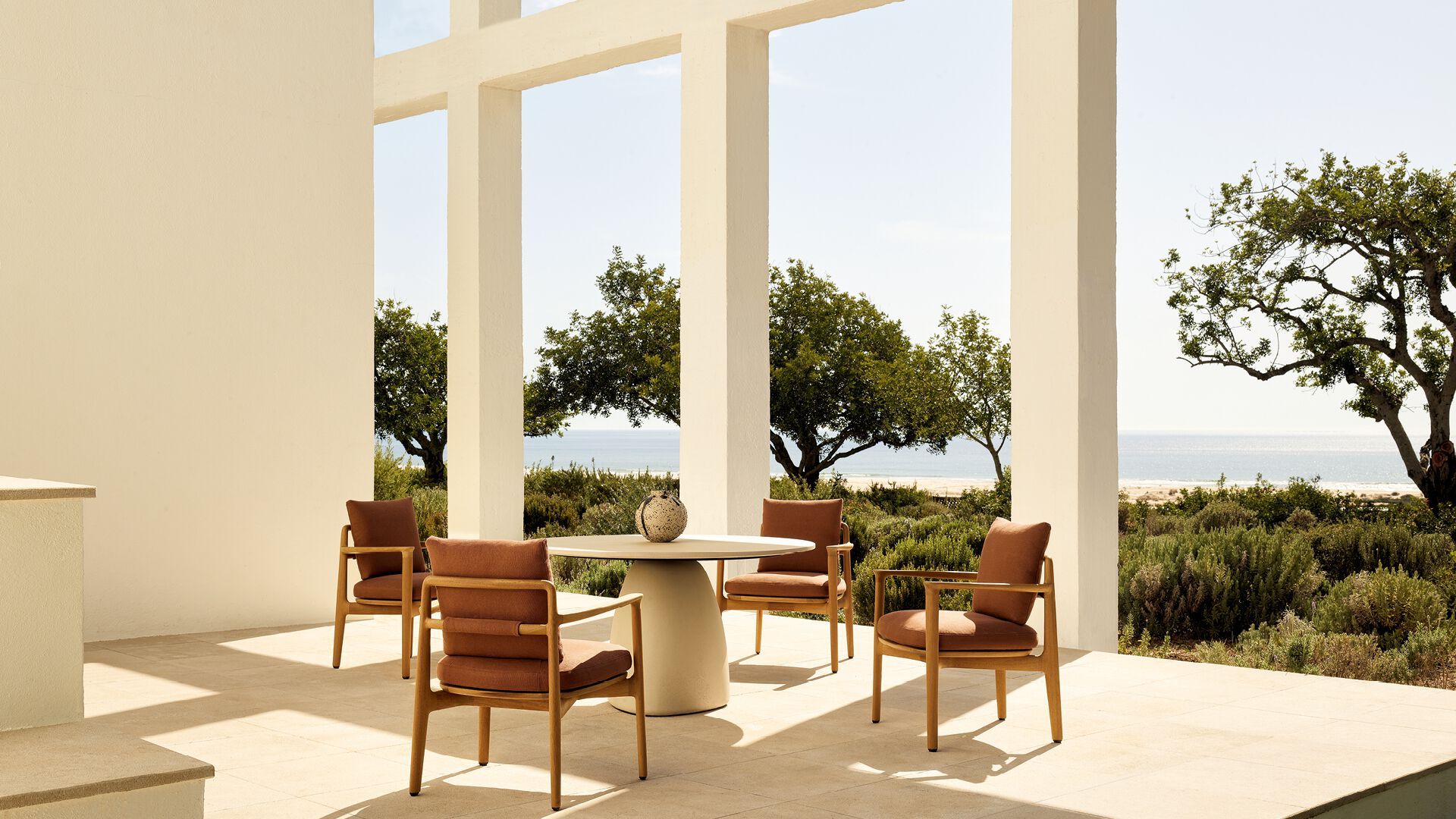 Круглый садовый стол Poliform MONOLITH ARCH-00101758 - Вид №2