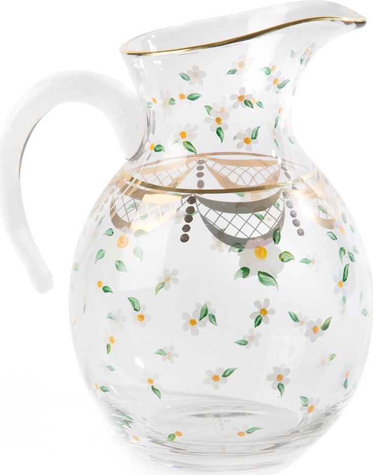 10654503 Mackenzie-Childs Стеклянный кувшин Sweetbriar Стекло 