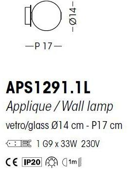 Cangini & Tucci Бра из металлизированного боросиликатного стекла Eclisse sun-id-1362038 - Вид №2