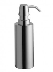 6192/MB-V6 Surya Metall, круглый металлический дозатор с помпой V6, цвет черный матовый