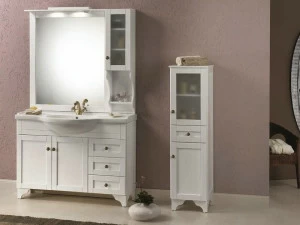 Mobiltesino Тумба под умывальник с дверцами со шкафом Natura Nt 40