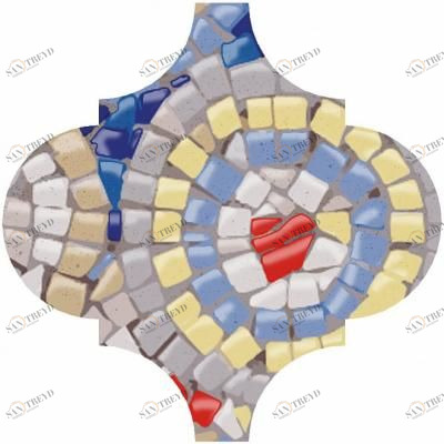 OP\A170\65000 Декор Арабески Майолика Гауди 6,5*6,5 Kerama Marazzi sun-id-317286