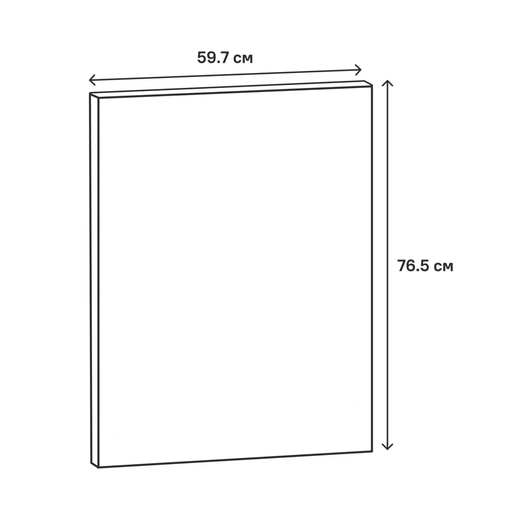 Фасад кухонный DELINIA ID Зея 59.7×76.5 см в стиле светлое дерево 86910896 STLM-0867421 - Вид №9