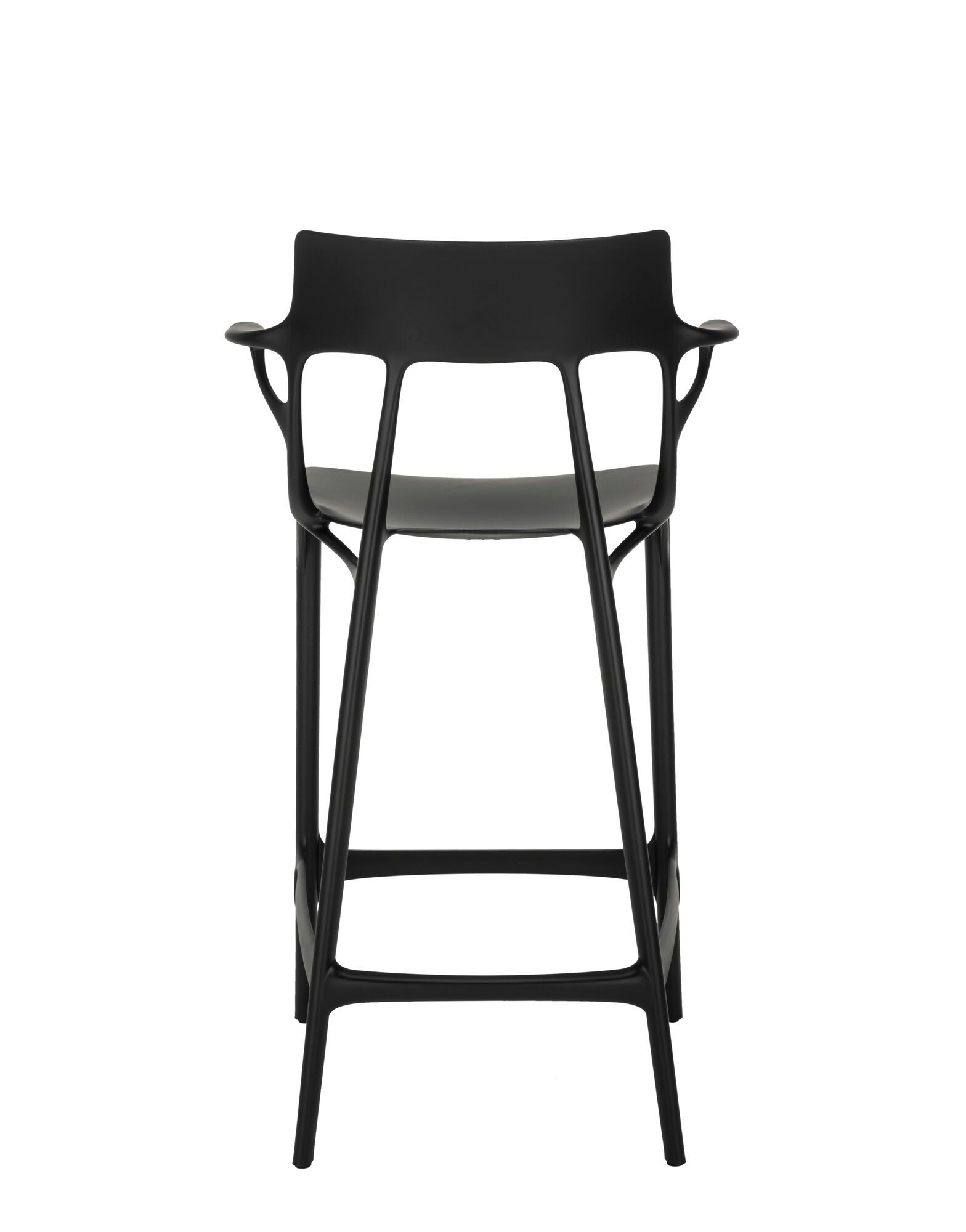 Высокий стул из переработанного инженерного пластика для сада со спинкой Kartell A. I ARCH-00056063 - Вид №5