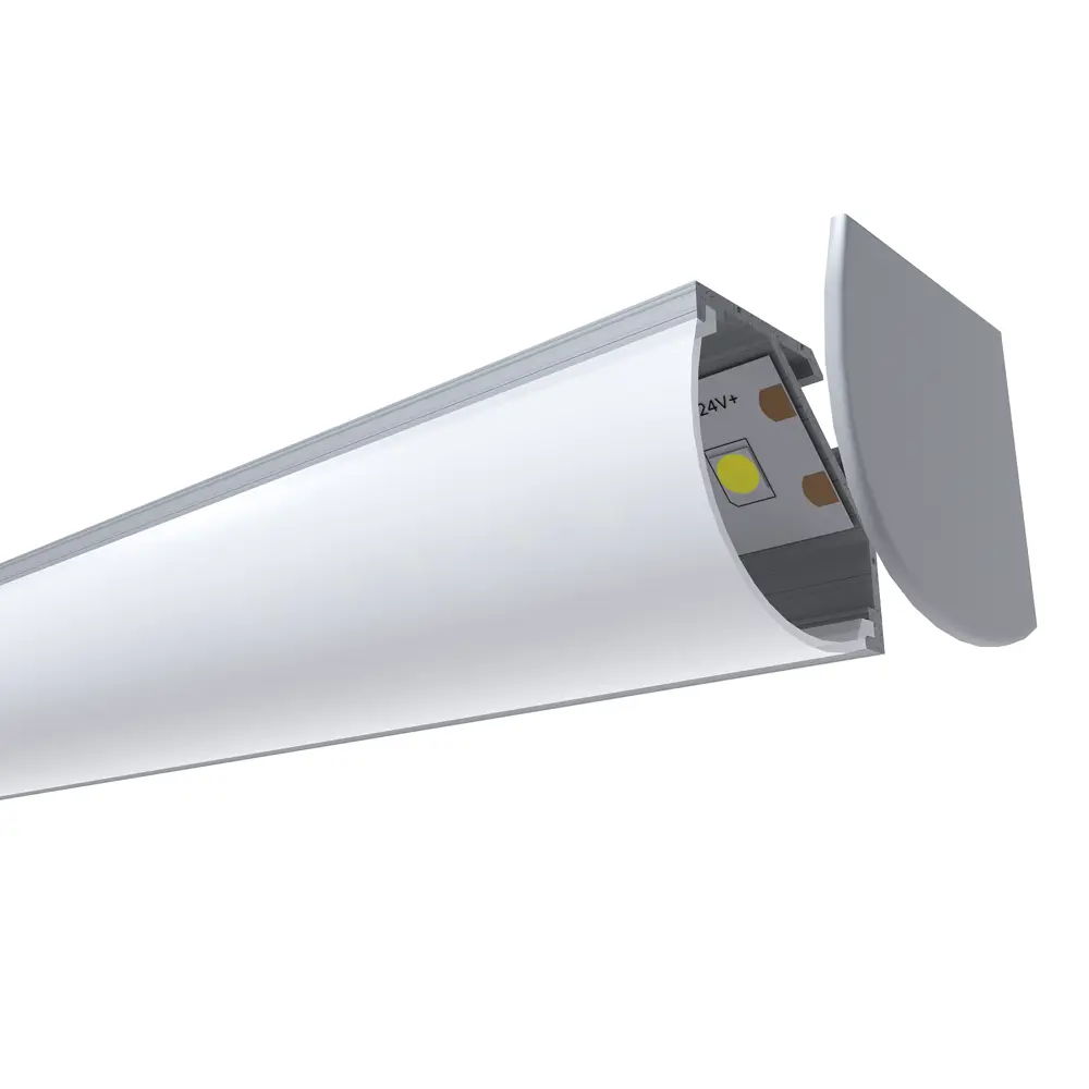 APEYRON Угловой профиль для LED-ленты с рассеивателем 1 м 84601254 STLM-0052665 - Вид №1