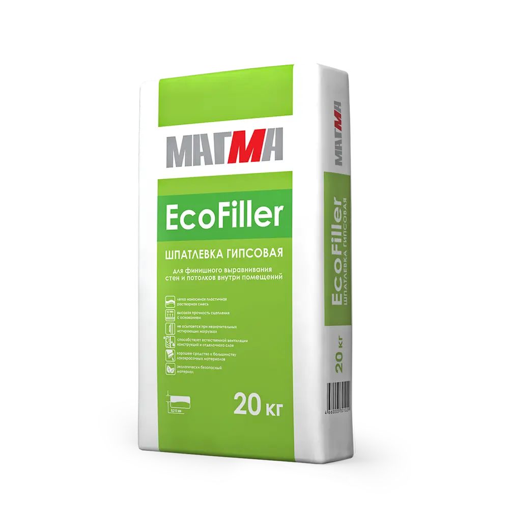 Шпаклевка гипсовая базовая Магма Eco Filler 20 кг STLM-2209475