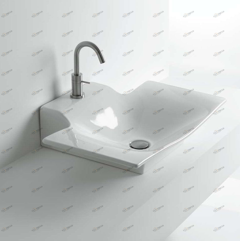 41874 Накладная раковина под столешницу  овальная Santreyd 