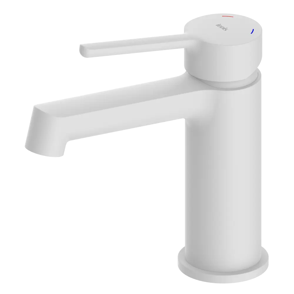 IDDIS Odda - матовый белый смеситель для умывальника с керамическим картриджем 89348641 STLM-1579907