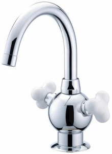 JUSTIME Смеситель для раковины из хромированной латуни на одно отверстие Story