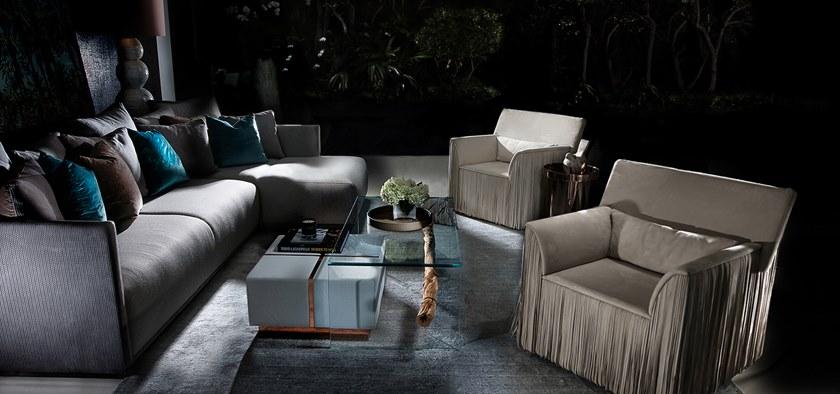 MORADA Прямоугольный журнальный столик из дерева и стекла Wildbeach Wildbeach ct - Вид №2