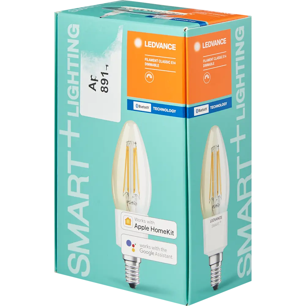 Лампа умная светодиодная Osram Smart Plus E14 220-240 В 4 Вт груша прозрачная 470 лм, теплый белый свет LEDVANCE STLM-2148902 - Вид №3
