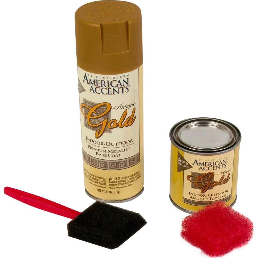 Краска аэрозольная в наборе Rustoleum цвет античное золото RUST-OLEUM STLM-2161115 - Вид №6