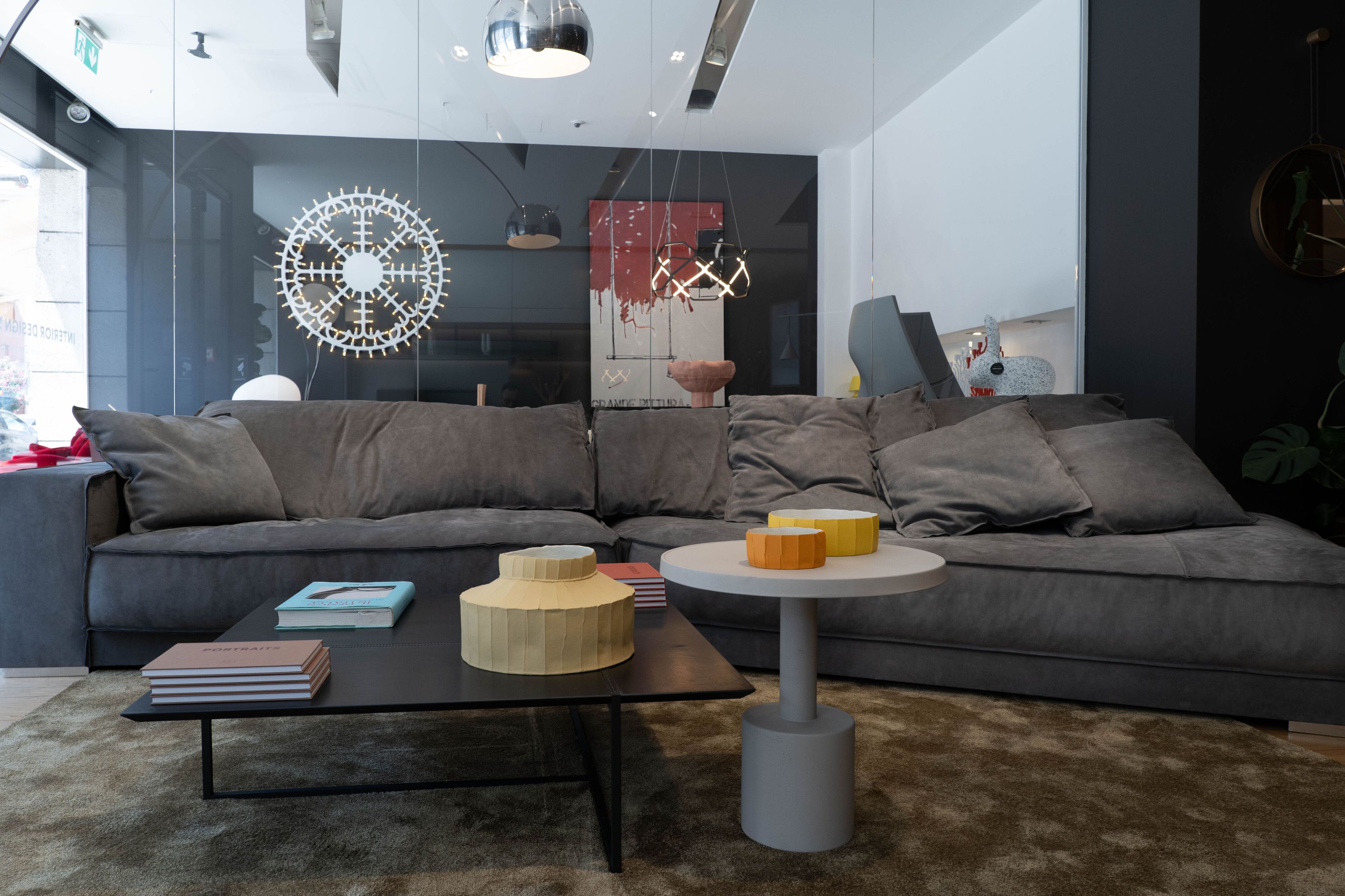 Квадратный кожаный журнальный столик In Stock Baxter ARCH-00055993 - Вид №1