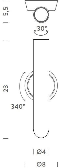 NEMO Регулируемый настенный светильник из экструдированного алюминия Tubes sun-id-1468513 - Вид №2
