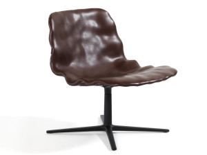 Кожаный спиц поворотный стул