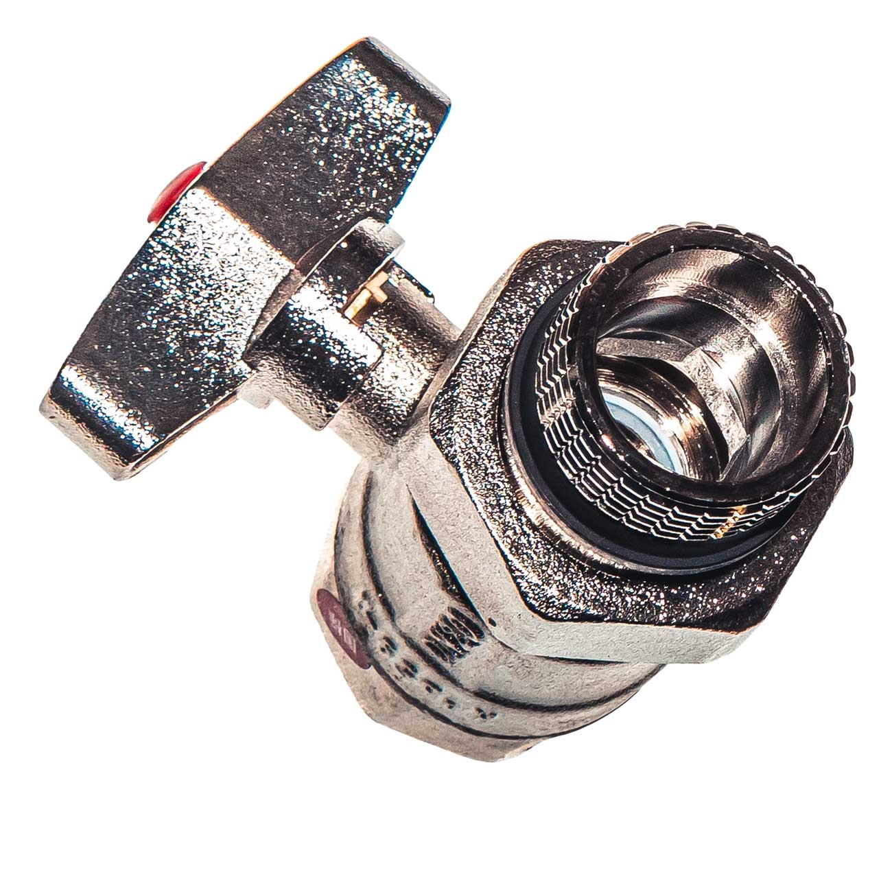 21020 Кран шаровой с американкой в/н 3/4" бабочка, латунь LAB.Space  - Вид №5