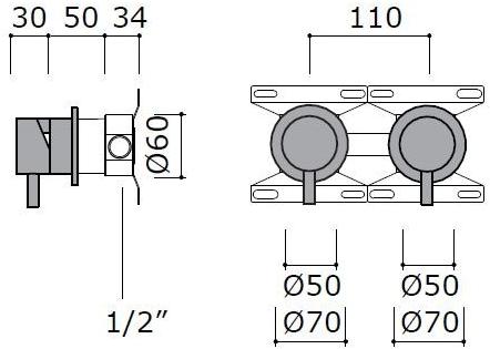 MINA Смеситель для душа из нержавеющей стали Stiriana 6900 - Вид №2