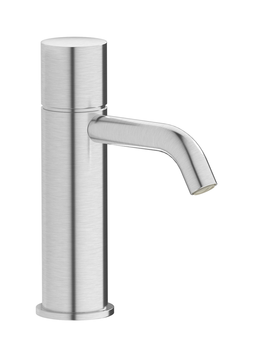 Смеситель для раковины на 1 отверстие в комплекте с донным клапаном WE ARE IB rr200ss Brushed Nickel Brera
