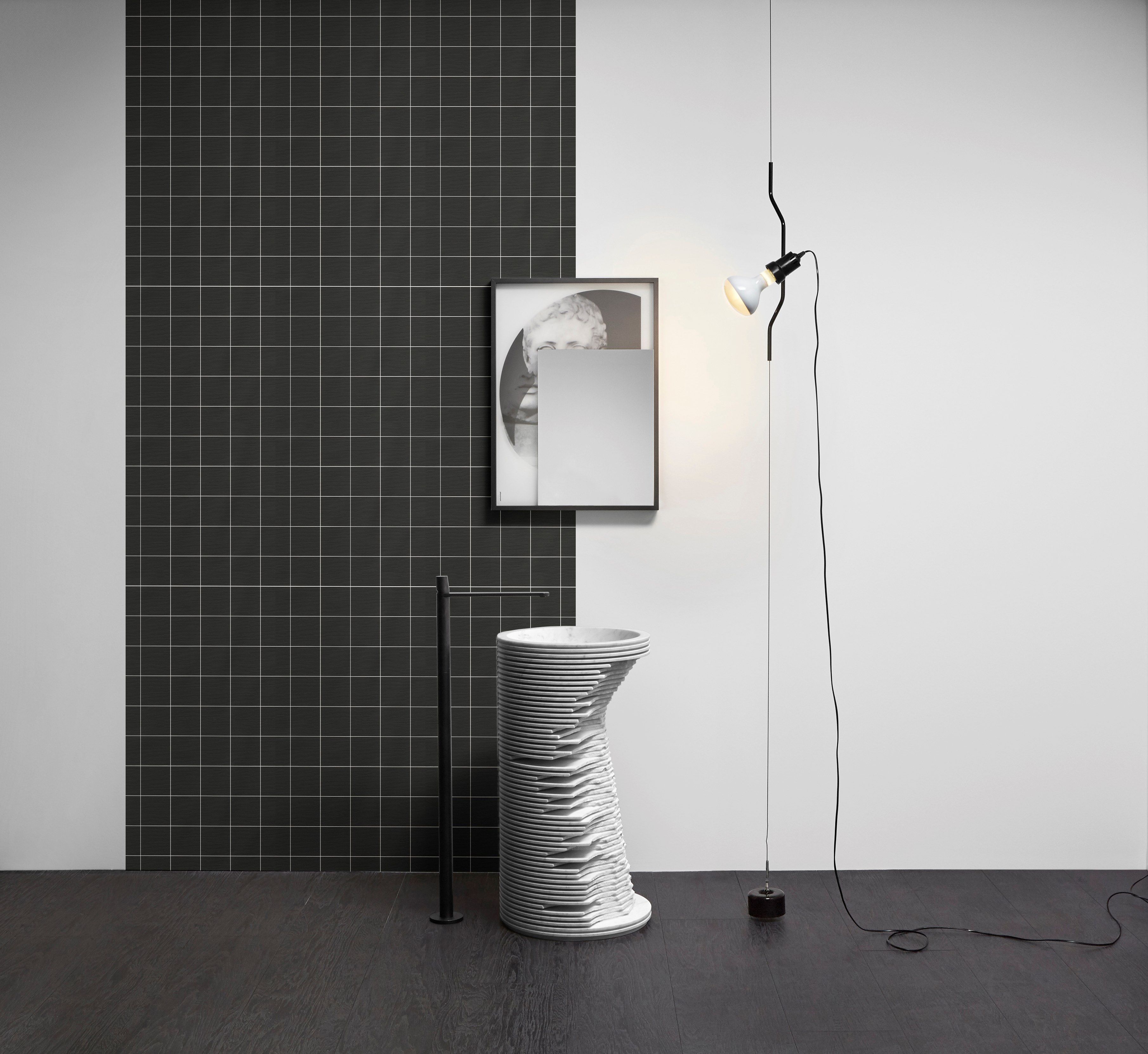 Геометрические обои для ванной комнаты Antoniolupi TRALERIGHE ARCH-00067593 - Вид №6