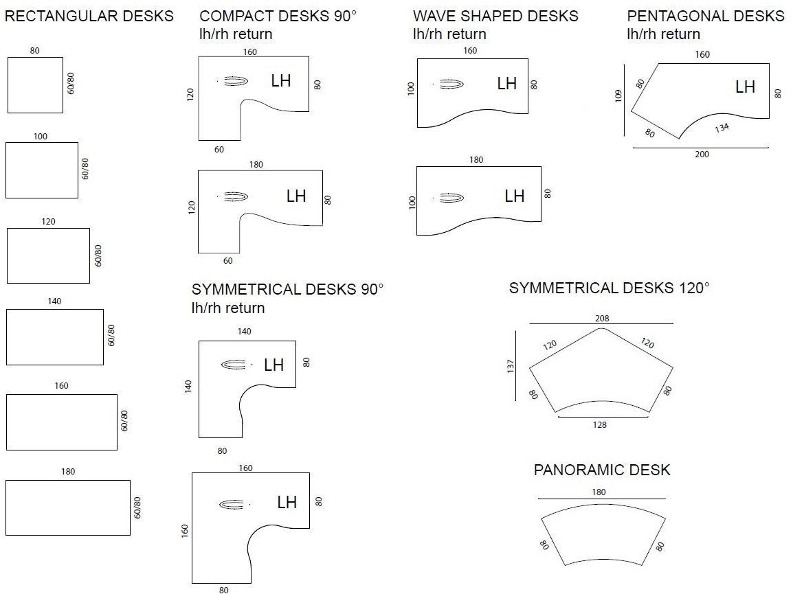 Quadrifoglio Модульный рабочий стол Idea+ sun-id-1356992 - Вид №10