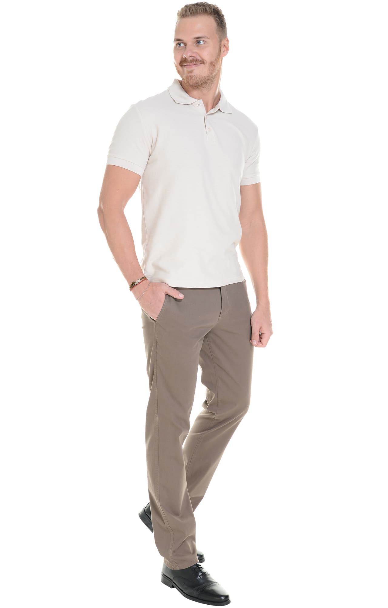 68249 Брюки  мужские chocolate (коричневые) El-Risto  Одежда для официантов  размер 52/182-188  - Вид №6