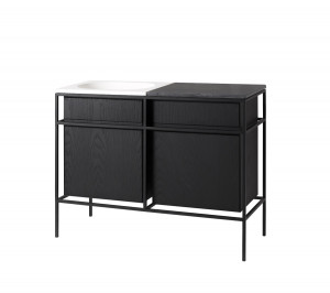 Ex.T Frame Умывальник с решеткой, шкафчики и мраморная плита bundle-comp-gl2a