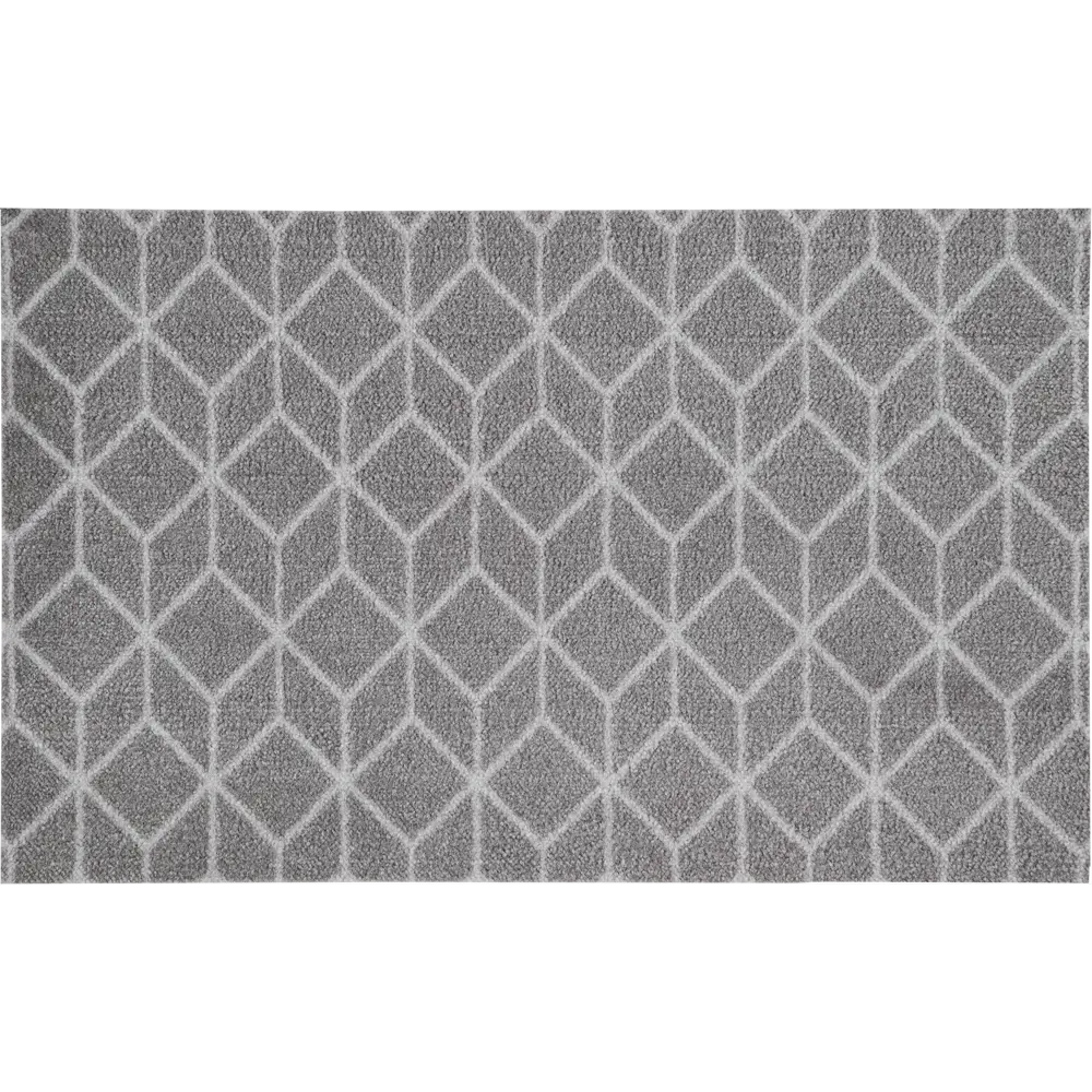 Коврик Венеция 130551 50х80 см нейлон цвет тёмно-серый CTIM STLM-2097379