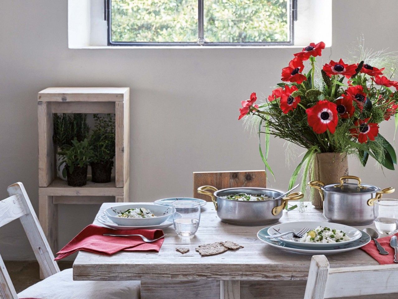 Батарея посуды из нержавеющей стали с крышкой с ручками Sambonet 1965 Винтаж ARCH-00105243 - Вид №3