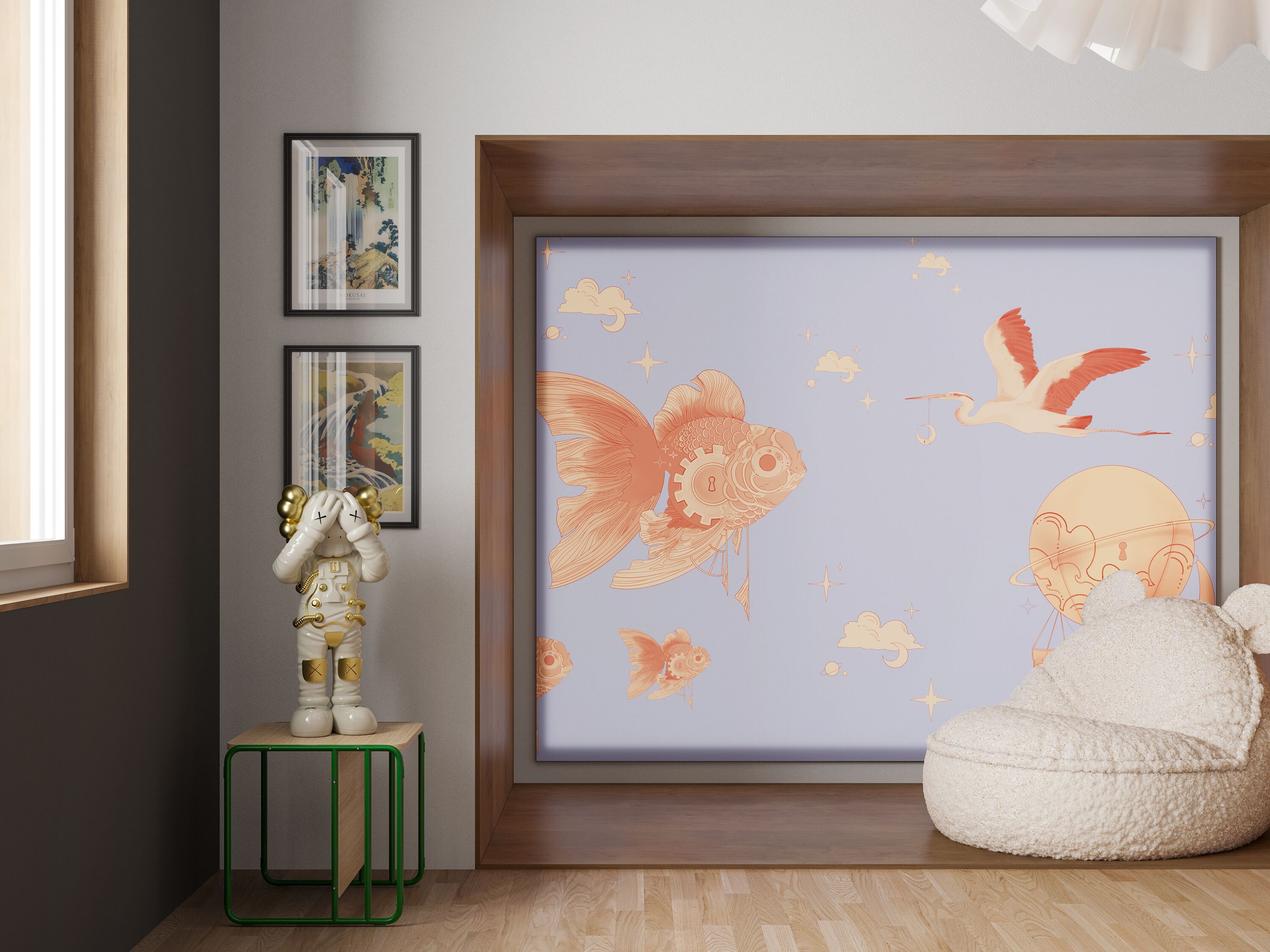 Обои с рисунком для детей Inkiostro Bianco Inkids ARCH-00039583