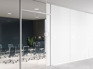 Стеклянная перегородка с контролем конфиденциальности