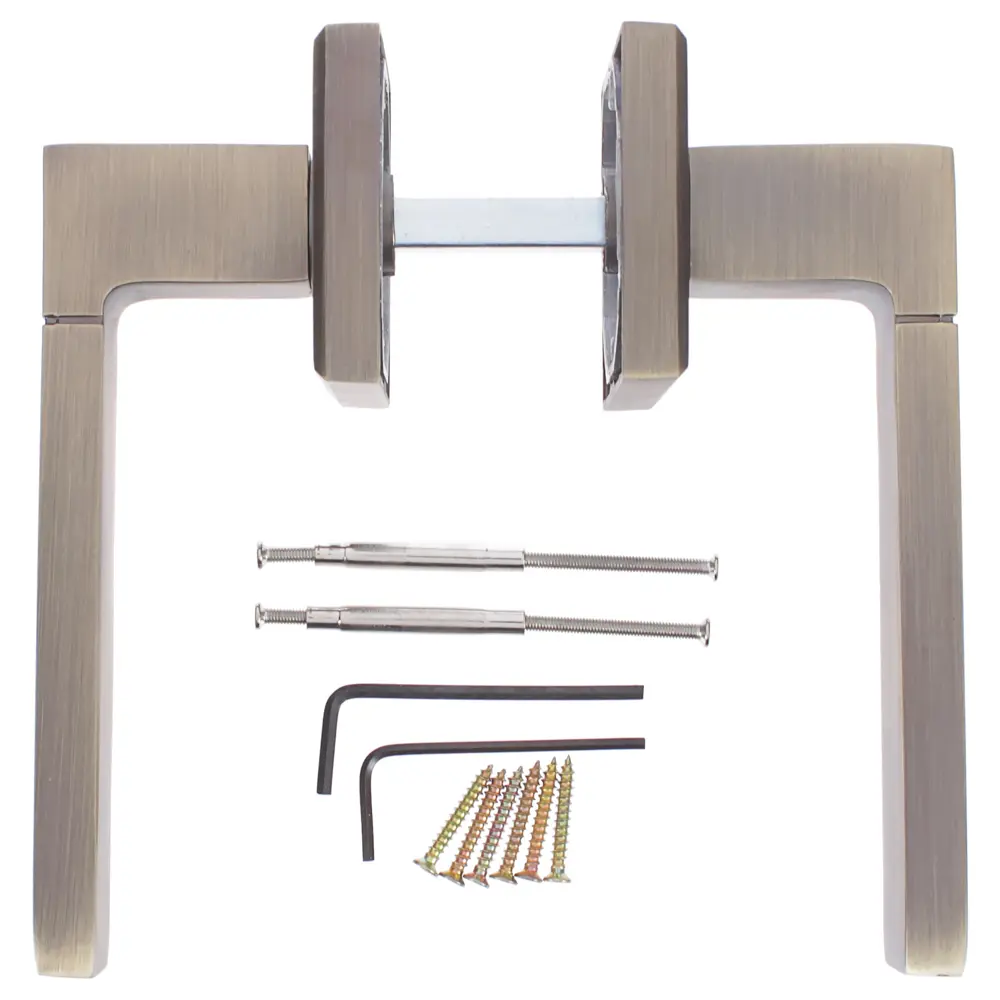 Ручка дверная на розетке Фабрика замков A 205, цвет античная бронза STLM-2104229 - Вид №2