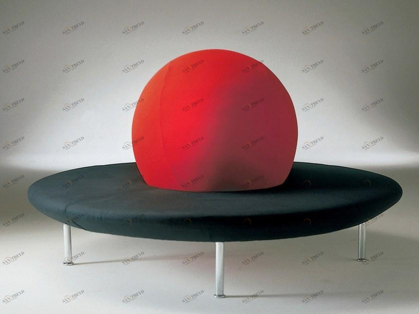 Giovannetti Изогнутый диван из ткани sun-id-1372320