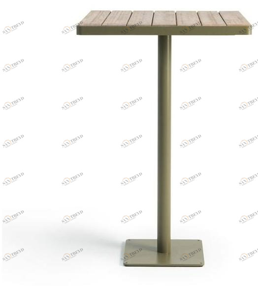 Ethimo Высокий квадратный стол из тика Laren sun-id-1402109