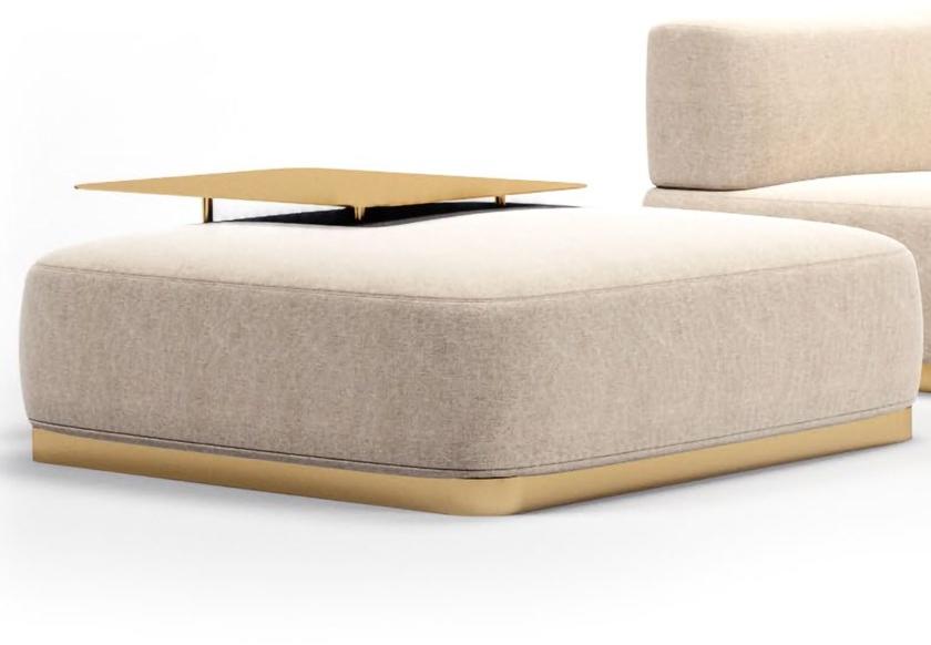 Aston Martin Прямоугольный пуф из нубука с обивкой V255 sun-id-1492423 - Вид №3