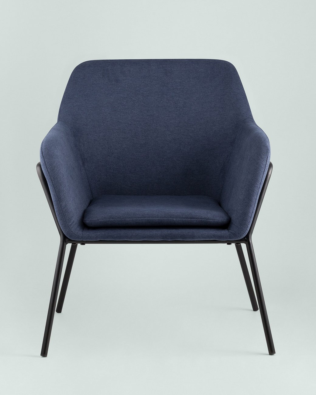 Кресло с мягкими подлокотниками синее "Шелфорд" STOOL GROUP ДИЗАЙНЕРСКИЕ 00-3946327 Синий  - Вид №3
