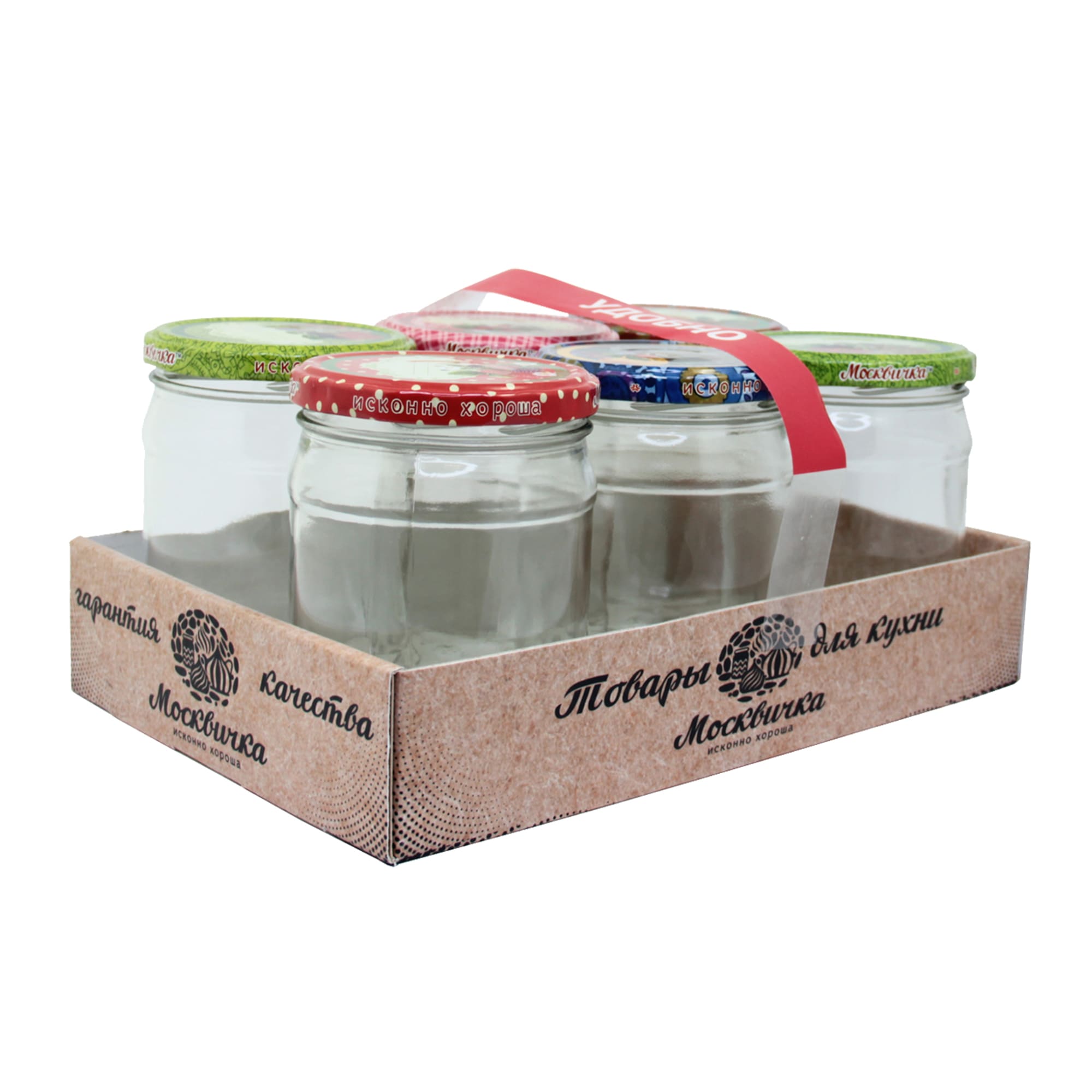 89154803 Банка с крышкой Москвичка ТО-82 v0.45 л крафт Santreyd 