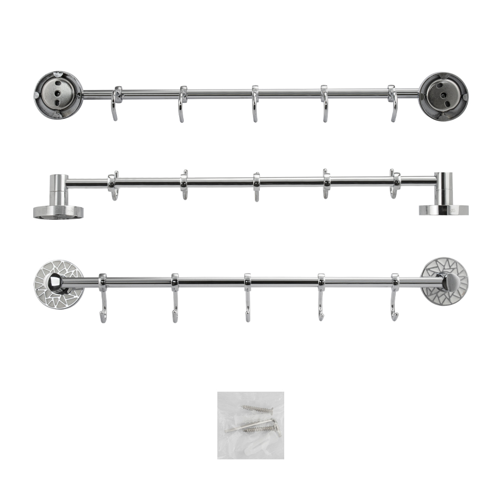 GFmark - Вешалка с пятью крючками прямая, с БЕЛОЙ МОЗАИКОЙ, код: 3215  - Вид №3