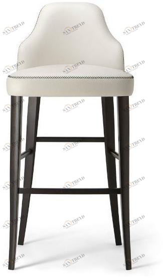 Tirolo Кожаный табурет со спинкой и подставкой для ног Chicago 015 sg