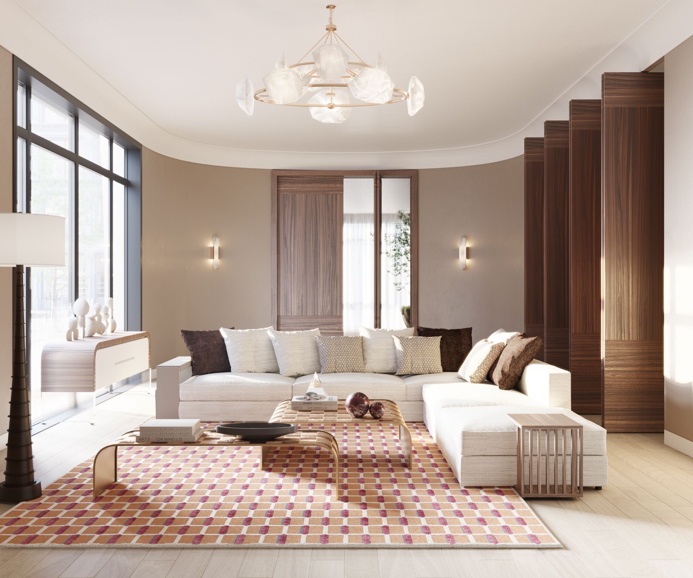 Прямоугольный ковер ручной работы Tapis Rouge узор ARCH-00125964 - Вид №1