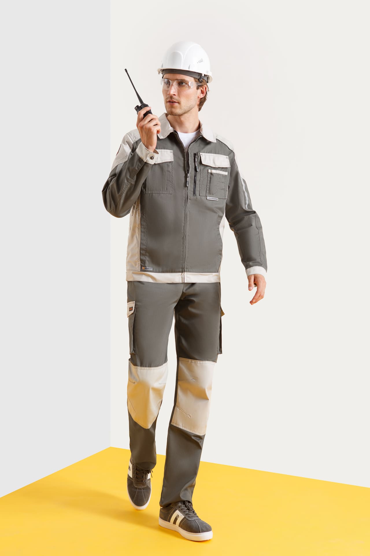 4957106 Костюм  NEW серый хаки с серым песком STATUS  Летняя спецодежда  размер 60-62/182-188  - Вид №6