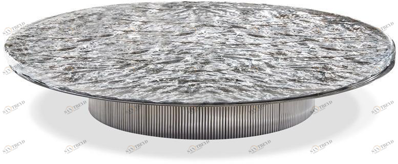 HESSENTIA | Cornelio Cappellini Низкий круглый стеклянный журнальный столик Miller Santreyd sun-id-1371304