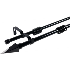 Карниз двухрядный раздвижной Inspire160-300 см D16-19 цвет чёрный 81976822 STLM-2141405