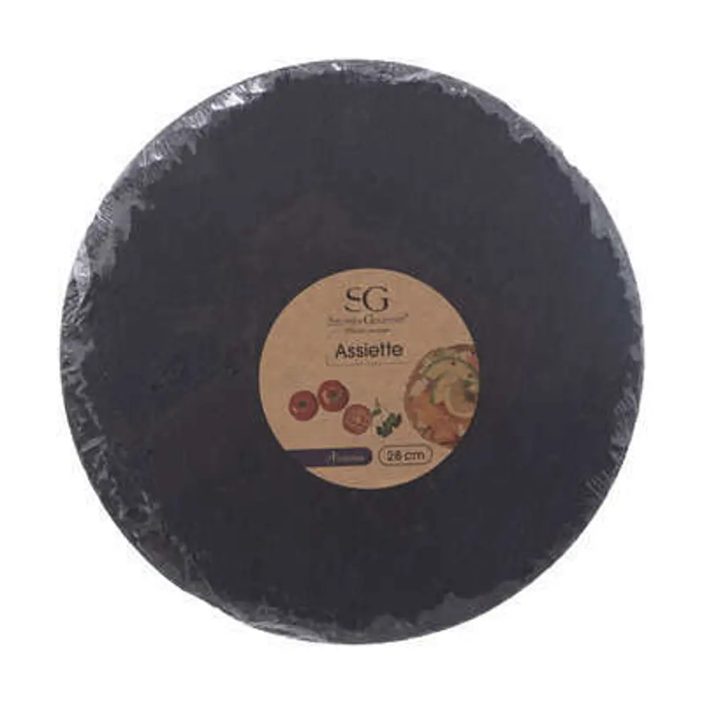 Сервировочная тарелка ø28 см сланец цвет черный Santreyd STLM-2112594 - Вид №1