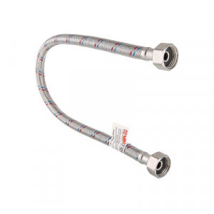 VTf.001.IS.0404030 Подводка гибкая для воды с ниппелем из нержавеющей стали, гайка–гайка Valtec 30 см