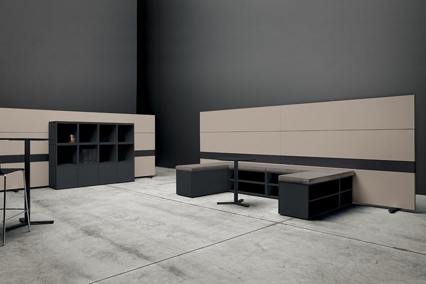 Manerba Модульный офисный шкаф с распашными дверцами K-box sun-id-1377800 - Вид №5