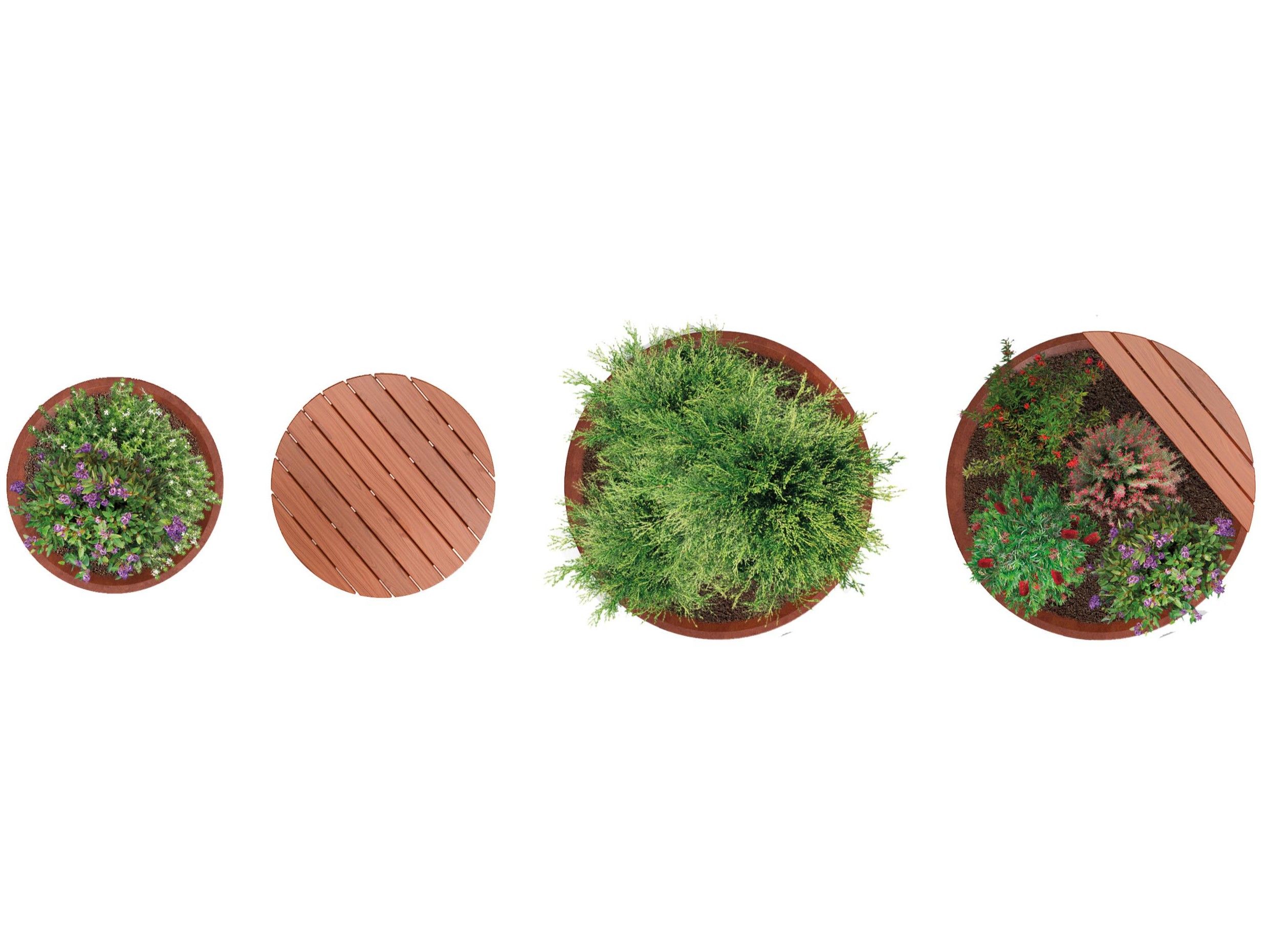 Скамейка / плантатор из листового металла Metalco PARABEL ARCH-00108089 - Вид №1