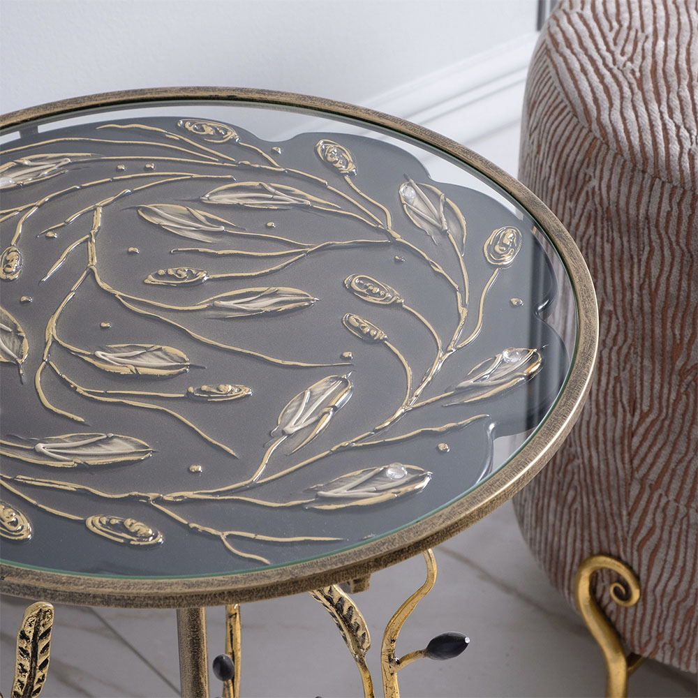 19088 Столик декоративный Oliva Branch Каштан BOGACHO 4627196596801