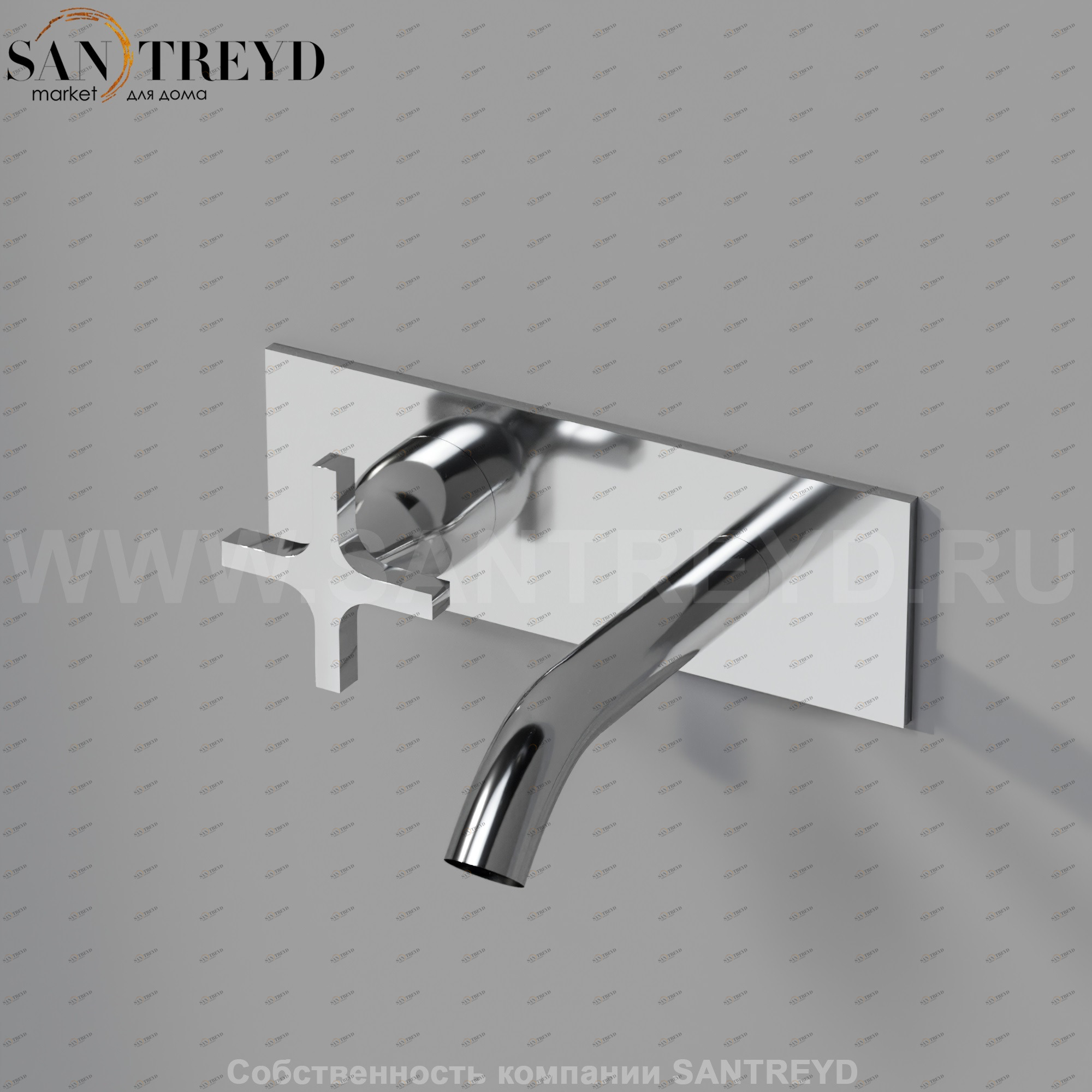 Встроенный смеситель AMEM333S MEMORY для раковины хромированный Agape